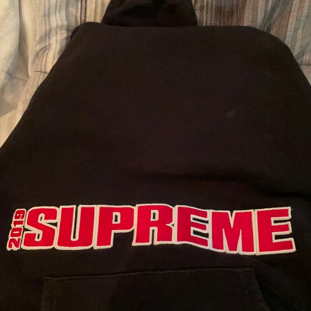 Supreme 2019 Blockbuster Hooded Sweatshirt Black